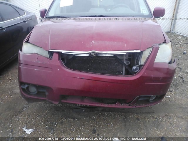 2A8HR54P78R774415 - 2008 CHRYSLER TOWN & COUNTRY TOURING RED photo 6