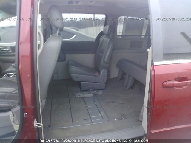 2A8HR54P78R774415 - 2008 CHRYSLER TOWN & COUNTRY TOURING RED photo 8