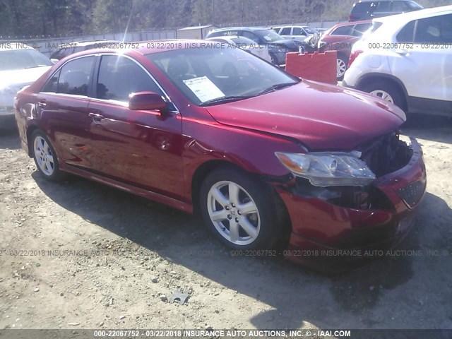 4T1BE46K59U414550 - 2009 TOYOTA CAMRY SE/LE/XLE RED photo 1