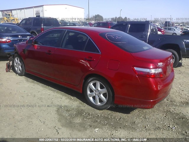 4T1BE46K59U414550 - 2009 TOYOTA CAMRY SE/LE/XLE RED photo 3