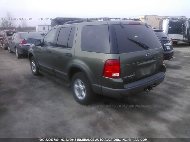 1FMZU73K83UB15276 - 2003 FORD EXPLORER XLT/XLT SPORT/NBX GREEN photo 3
