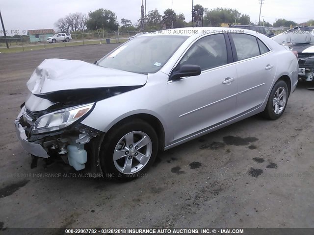 1G11B5SL0FF278916 - 2015 CHEVROLET MALIBU LS ვერცხლისფერი ფოტო 2