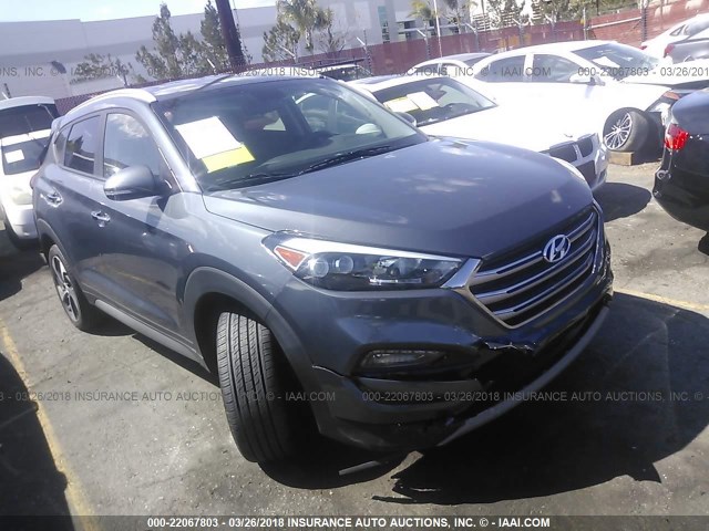 KM8J33A28HU326092 - 2017 HYUNDAI TUCSON LIMITED/SPORT AND ECO/SE GRAY photo 1