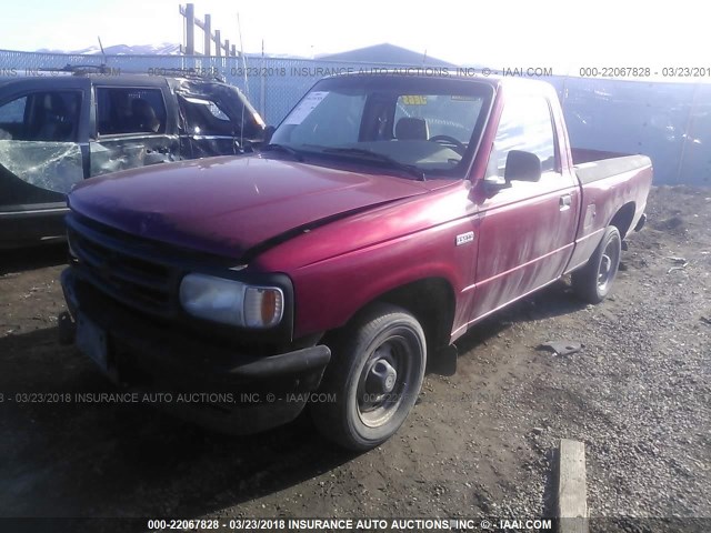 4F4CR12A1STM06070 - 1995 MAZDA B2300 RED photo 2