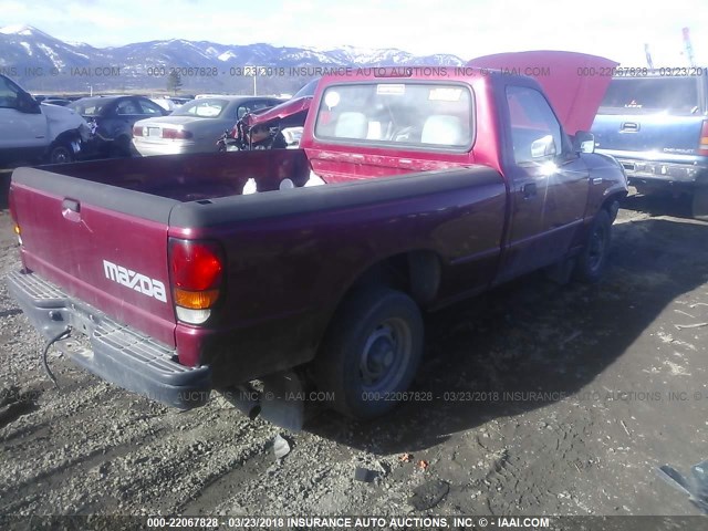 4F4CR12A1STM06070 - 1995 MAZDA B2300 RED photo 4