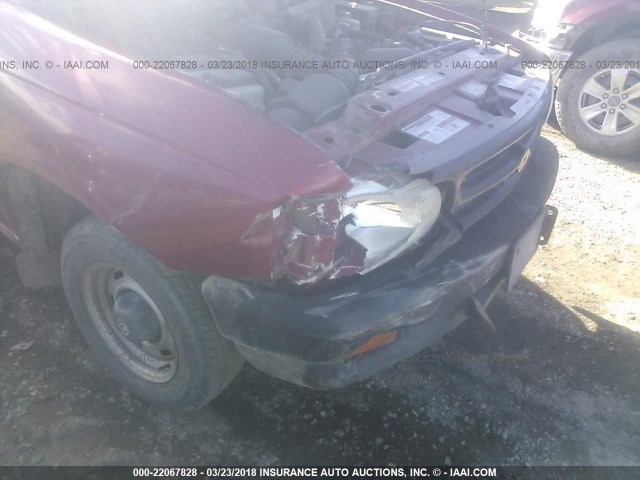 4F4CR12A1STM06070 - 1995 MAZDA B2300 RED photo 6