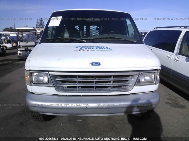 1FTHE24H3THA24315 - 1996 FORD ECONOLINE E250 VAN WHITE photo 6