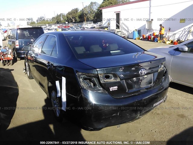 4T4BF1FK0CR174235 - 2012 TOYOTA CAMRY SE/LE/XLE Navy photo 3