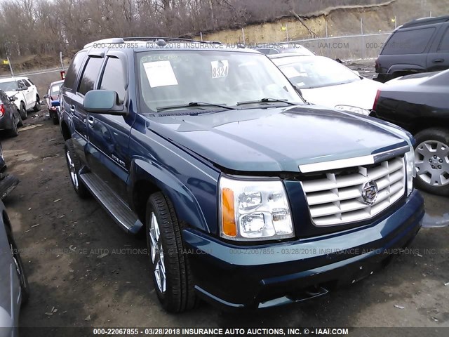 1GYEK63N25R212504 - 2005 CADILLAC ESCALADE LUXURY BLUE photo 1