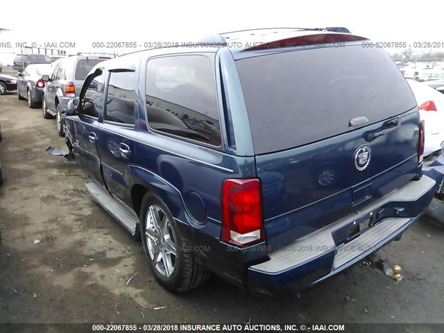 1GYEK63N25R212504 - 2005 CADILLAC ESCALADE LUXURY Mavi foto 3