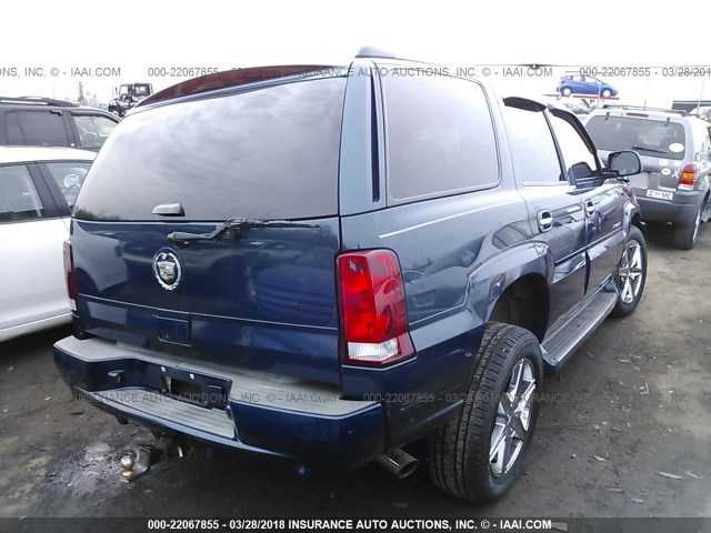 1GYEK63N25R212504 - 2005 CADILLAC ESCALADE LUXURY BLUE photo 4