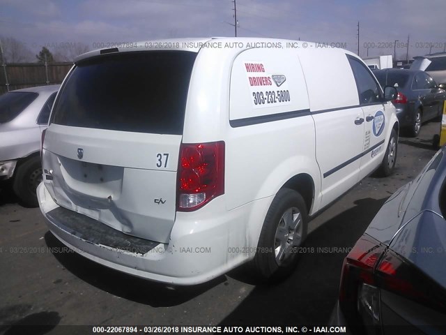 2C4RRGAG6DR557184 - 2013 RAM TRADESMAN WHITE photo 4