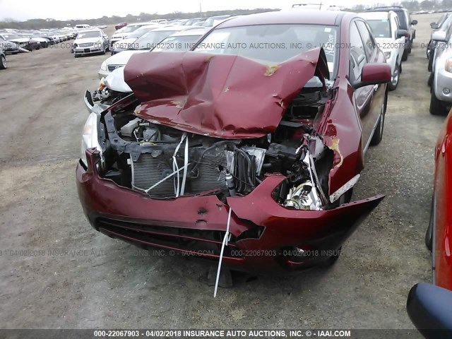 JN8AS5MT6DW535759 - 2013 NISSAN ROGUE S/SV RED photo 6