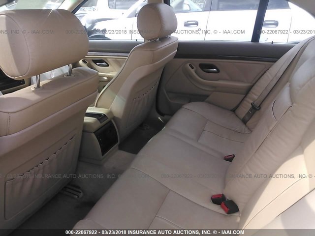 WBADT43443G024860 - 2003 BMW 525 I AUTOMATIC WHITE photo 8