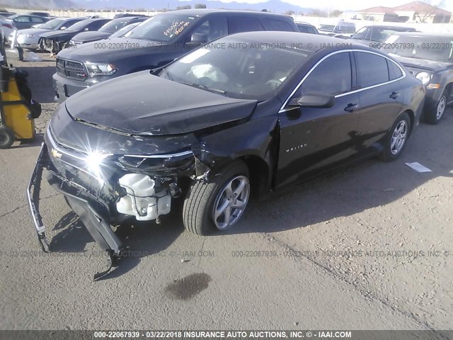 1G1ZB5ST9HF180683 - 2017 CHEVROLET MALIBU LS 黑色 照片 2