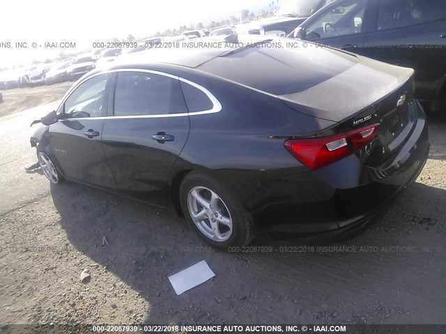 1G1ZB5ST9HF180683 - 2017 CHEVROLET MALIBU LS 黑色 照片 3