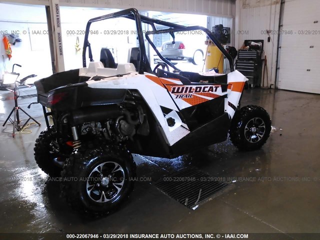 4UF15MPV8FT301016 - 2015 ARCTIC CAT WILDCAT WHITE photo 4