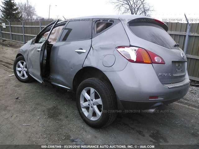 JN8AZ1MW7AW124025 - 2010 NISSAN MURANO S/SL/LE GRAY photo 3