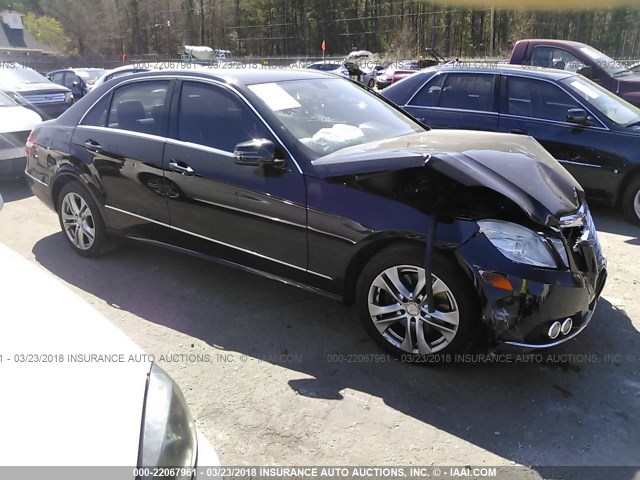 WDDHF8HB5AA143503 - 2010 MERCEDES-BENZ E 350 4MATIC BLACK photo 1