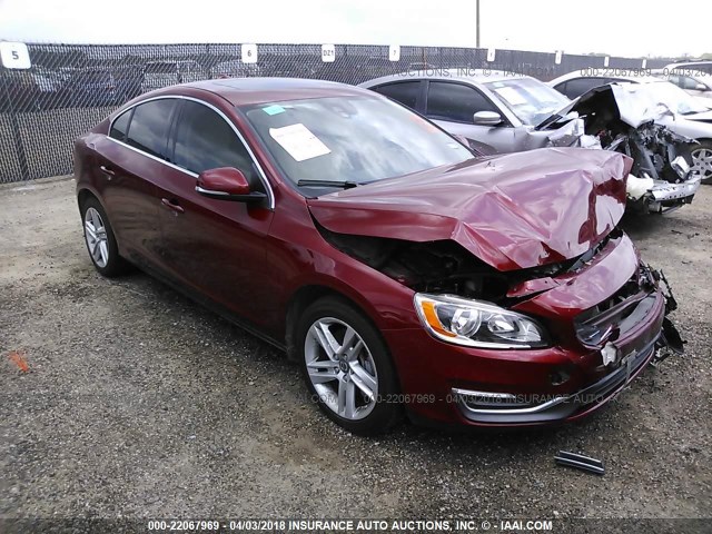 YV1612FSXE2275912 - 2014 VOLVO S60 T5 RED photo 1