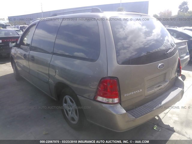 2FMDA516X6BA39728 - 2006 FORD FREESTAR SE GOLD photo 3