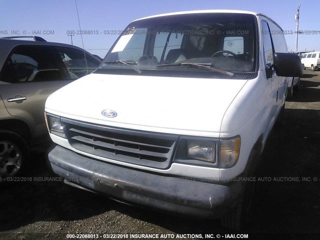 1FTEE14N0SHA69763 - 1995 FORD ECONOLINE E150 VAN WHITE photo 2