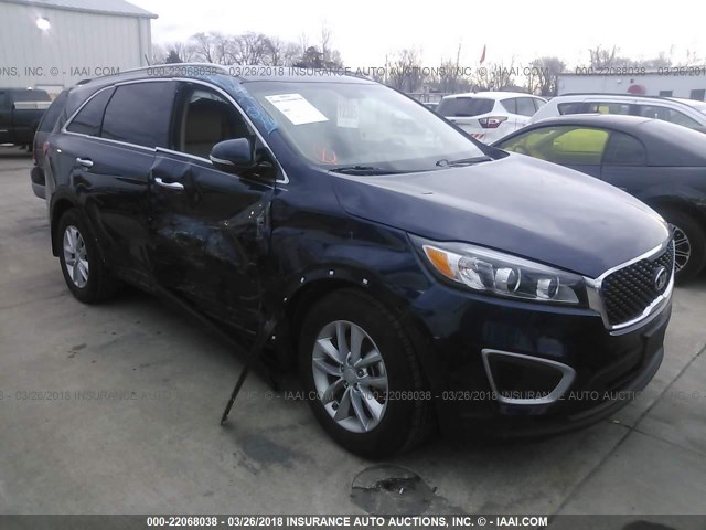 5XYPG4A52HG269781 - 2017 KIA SORENTO LX/L Navy photo 1