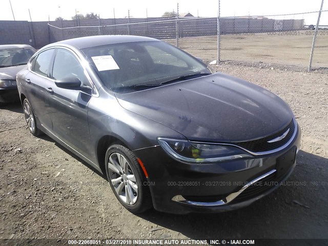 1C3CCCAB5FN630831 - 2015 CHRYSLER 200 LIMITED GRAY photo 1