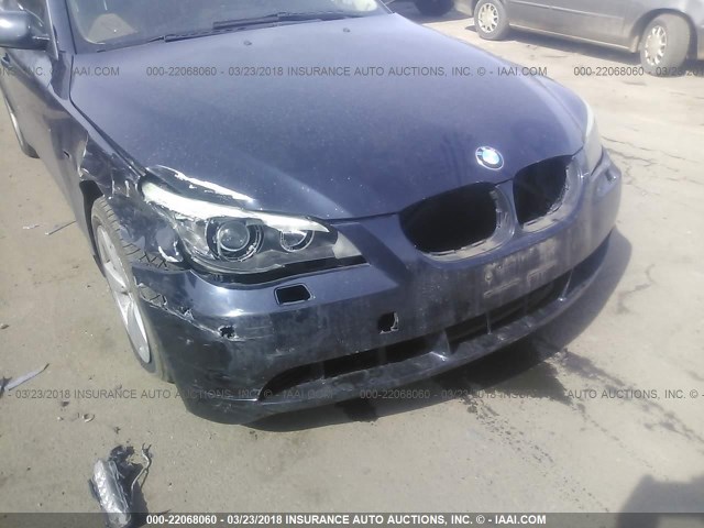 WBANF33556CS36757 - 2006 BMW 525 XI BLUE photo 6