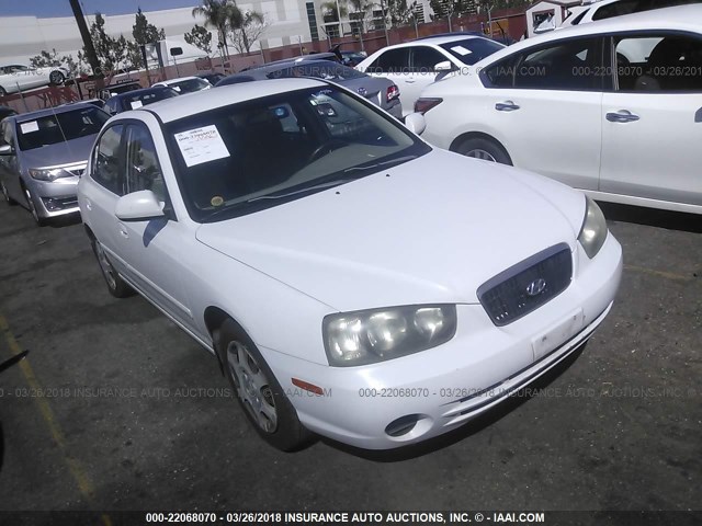 KMHDN45D72U452069 - 2002 HYUNDAI ELANTRA GLS/GT WHITE photo 1