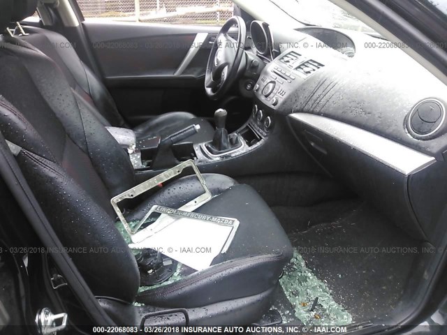 JM1BL1L49C1527148 - 2012 MAZDA SPEED 3 GRAY photo 5