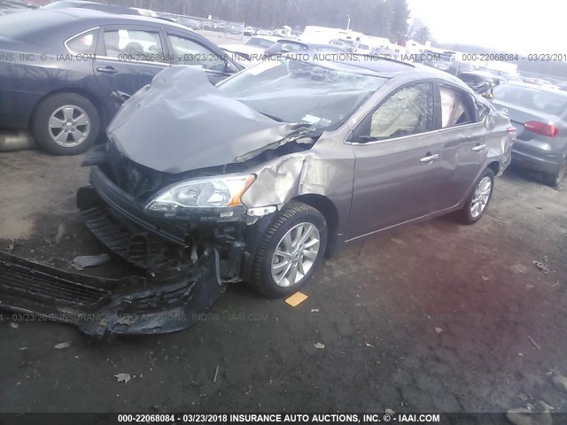 3N1AB7AP7FY337754 - 2015 NISSAN SENTRA S/SV/SR/SL GRAY photo 2