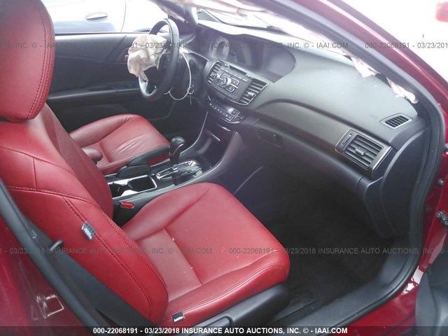 1HGCR2F57GA134270 - 2016 HONDA ACCORD SPORT RED photo 5