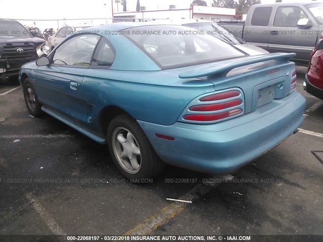 1FALP42T4RF144514 - 1994 FORD MUSTANG GT TEAL photo 3