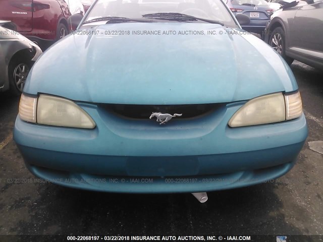 1FALP42T4RF144514 - 1994 FORD MUSTANG GT TEAL photo 6