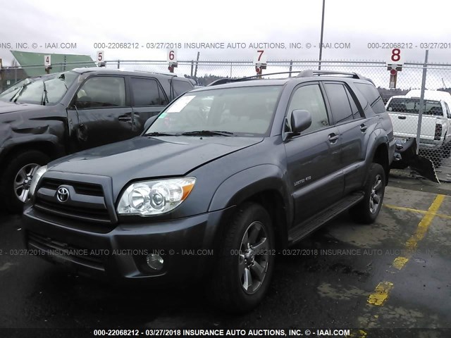 JTEBU17R88K022492 - 2008 TOYOTA 4RUNNER LIMITED GRAY photo 2