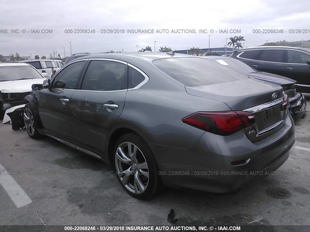 JN1BY1PR0FM831725 - 2015 INFINITI Q70L 3.7 GRAY photo 3