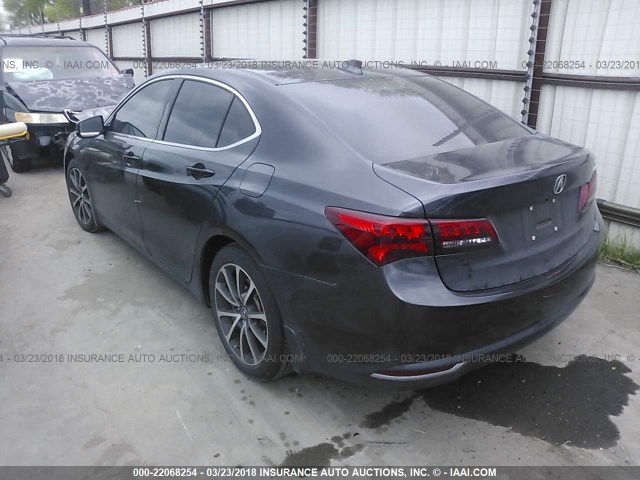 19UUB2F35FA021181 - 2015 ACURA TLX GRAY photo 3