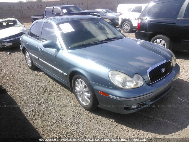 KMHWF35H84A028696 - 2004 HYUNDAI SONATA GLS/LX GREEN photo 1