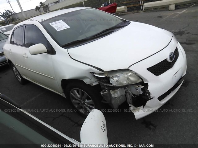 1NXBU4EE4AZ213516 - 2010 TOYOTA COROLLA S/LE/XLE WHITE photo 1