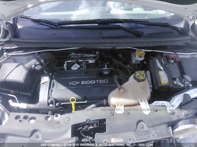 1G1JA6SHXF4188950 - 2015 CHEVROLET SONIC LS Ağ foto 10