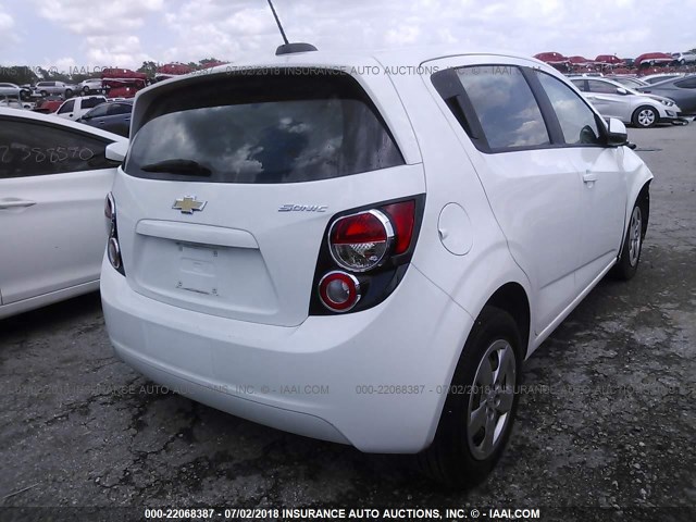 1G1JA6SHXF4188950 - 2015 CHEVROLET SONIC LS Ağ foto 4