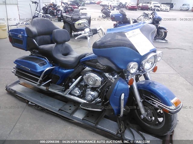 1HD1FC4148Y622586 - 2008 HARLEY-DAVIDSON FLHTCUI BLUE photo 1