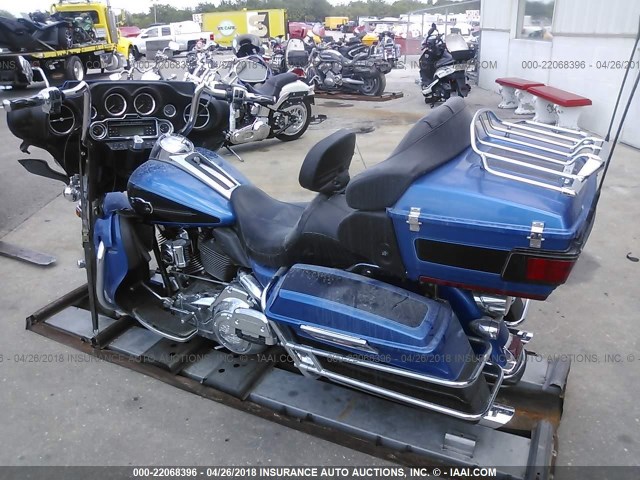 1HD1FC4148Y622586 - 2008 HARLEY-DAVIDSON FLHTCUI BLUE photo 3