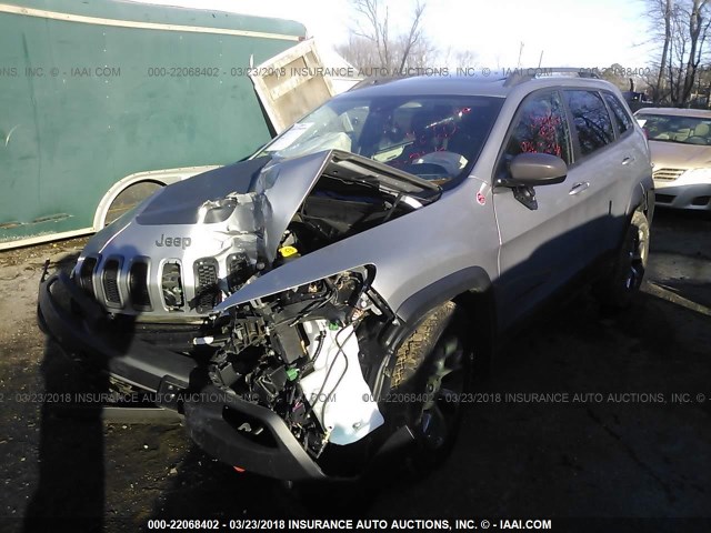 1C4PJMBS2EW281529 - 2014 JEEP CHEROKEE TRAILHAWK 灰色 照片 2