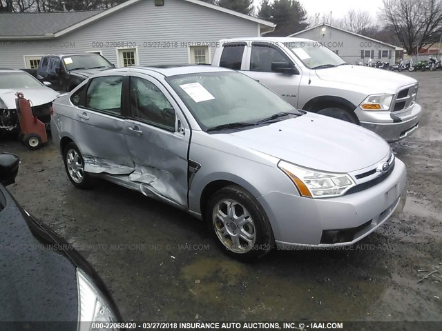 1FAHP35N98W127543 - 2008 FORD FOCUS SE/SEL/SES SILVER photo 1