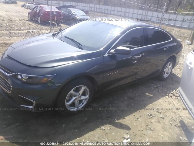 1G1ZB5ST4HF285406 - 2017 CHEVROLET MALIBU LS 灰色 照片 2