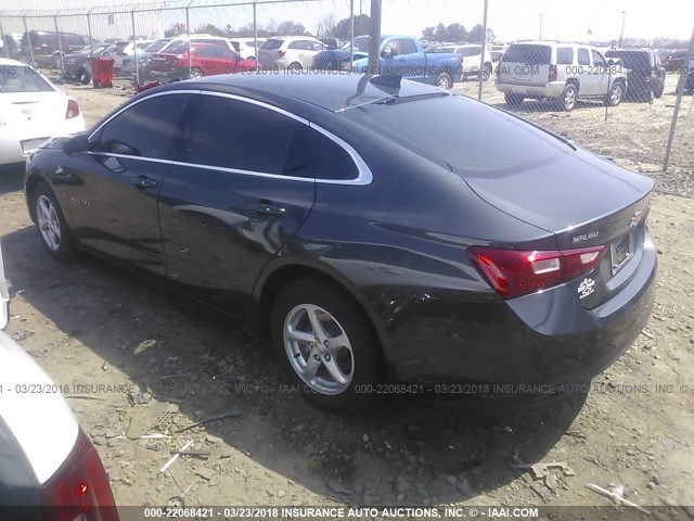 1G1ZB5ST4HF285406 - 2017 CHEVROLET MALIBU LS 灰色 照片 3