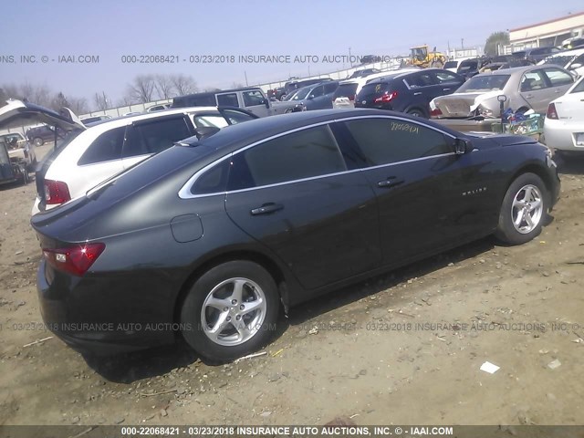 1G1ZB5ST4HF285406 - 2017 CHEVROLET MALIBU LS 灰色 照片 4