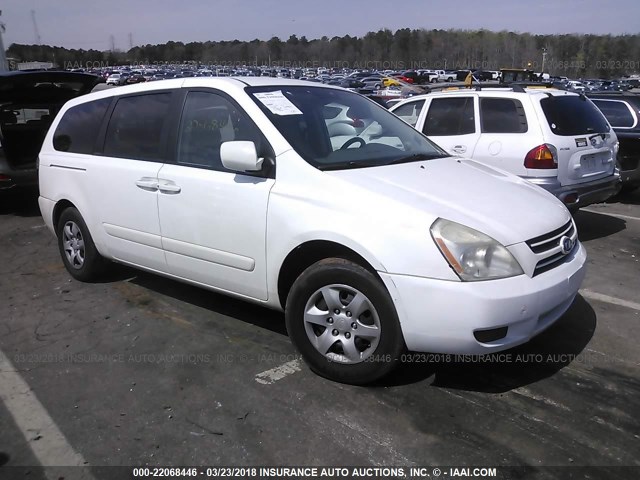 KNDMB233X66058460 - 2006 KIA SEDONA EX/LX WHITE photo 1